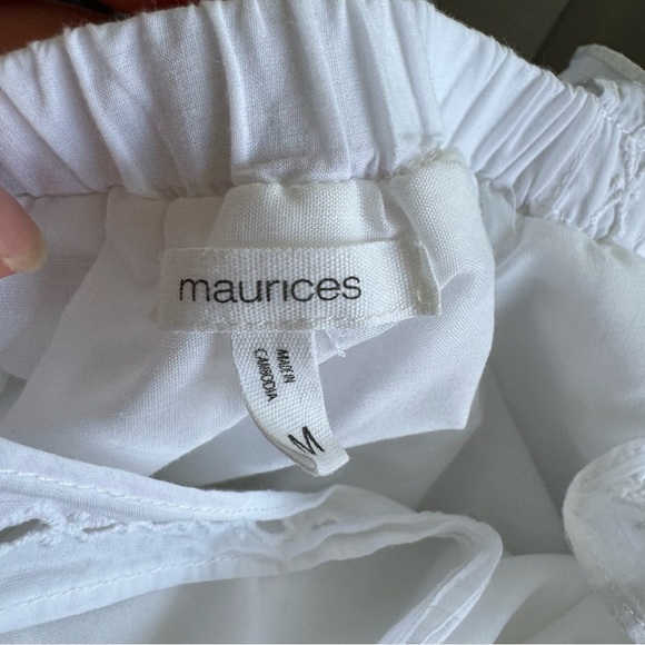 Maurice White Eyelet Lace Tank Top - Picture 4 of 7